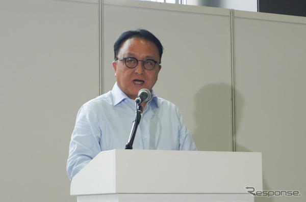 自工会二輪車委員会の設楽元文委員長（ヤマハ発動機社長）