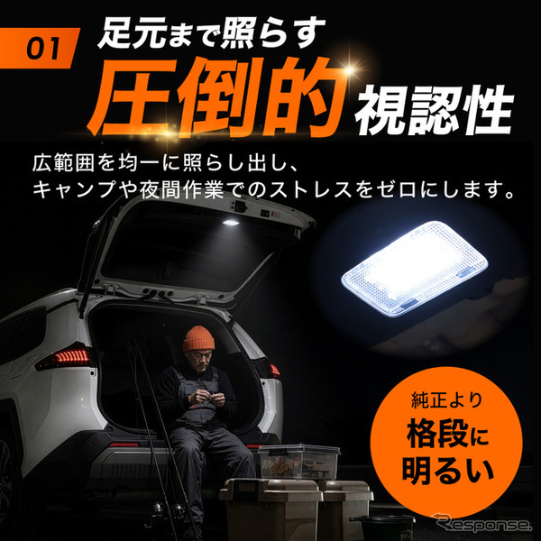 クラフトワークス『RAV4』60系専用「LED増設ラゲッジランプ」