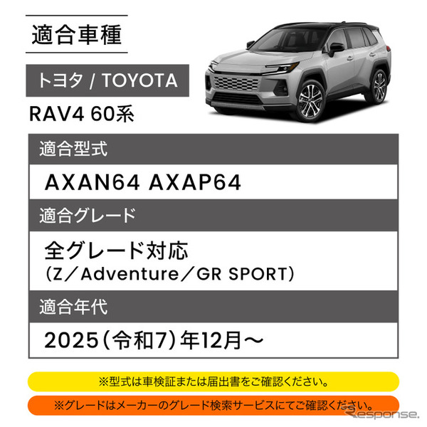 クラフトワークス『RAV4』60系専用「LED増設ラゲッジランプ」