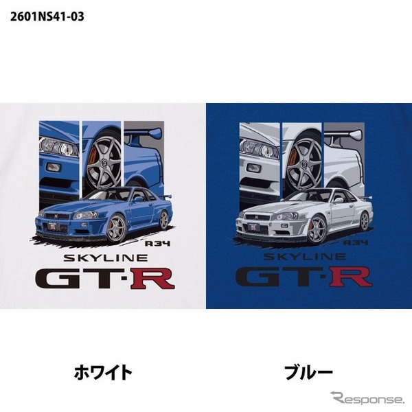 「SKYLINE GT-R (R34) Tシャツ」