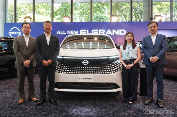 新型日産『エルグランド』がハイヤー配車サービス「Uberプレミアム」に導入