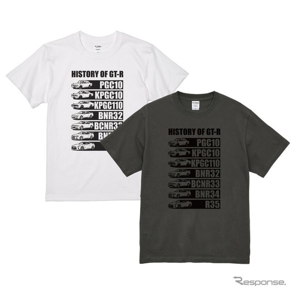 「NISSAN HISTORY OF GT-R Tシャツ」