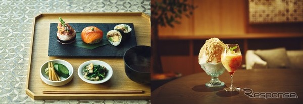 五街道（中山道）を巡る“旅するおにぎり”と「秀月堂監修 かき氷 栗みるく」と「MORIZO SPECIAL りんご」