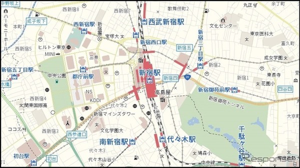 鉄道強調地図デザイン