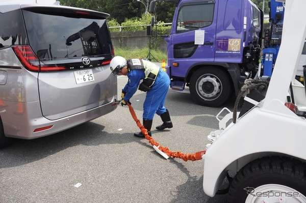 車両牽引（2026年地震防災訓練）