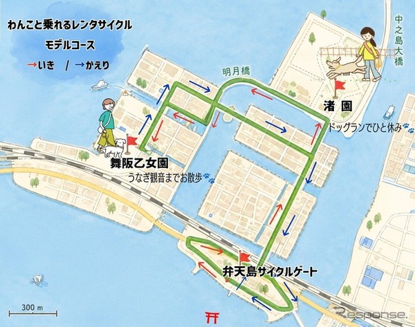 「わんこと乗れるレンタサイクル」実証事業