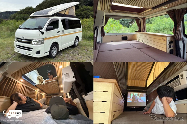キャンピングカー「SAny.VAN ポップアップルーム」