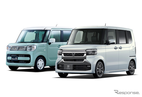 人気の軽自動車、ホンダ『N-BOX』とスズキ『スペーシア』