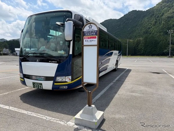 日光江戸村　バスのりば
