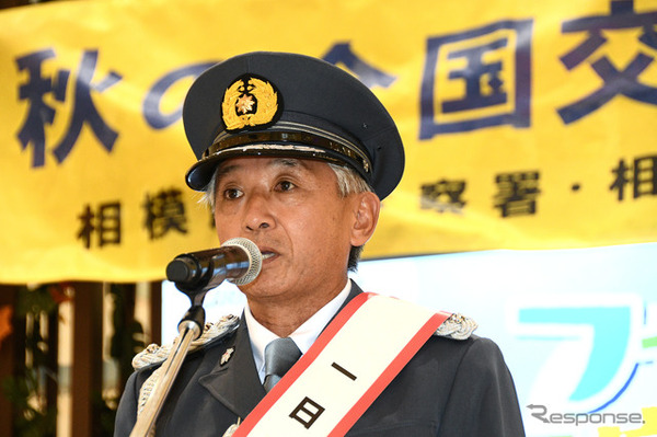 スピーチする片山右京氏