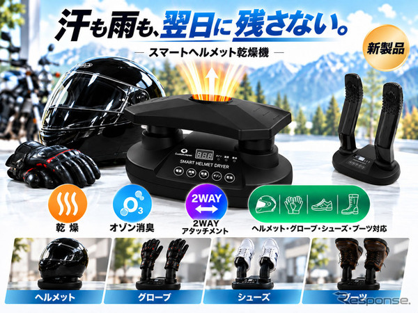 スマートヘルメット乾燥機