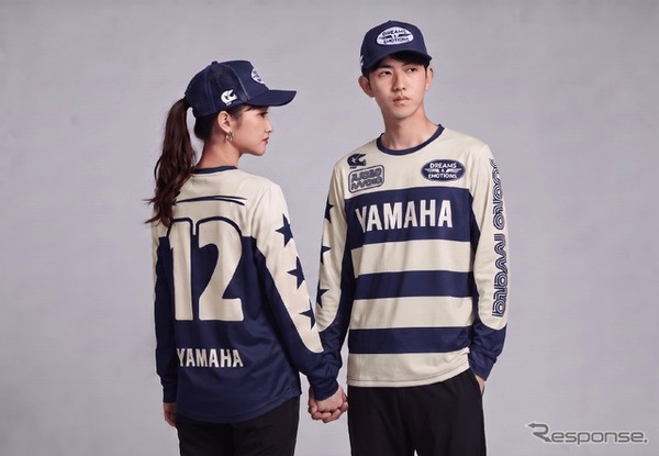 27モトクロスジャージ風ロングTシャツ「ベージュ」