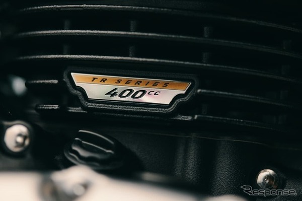 最新世代の水冷400cc TRシリーズエンジン