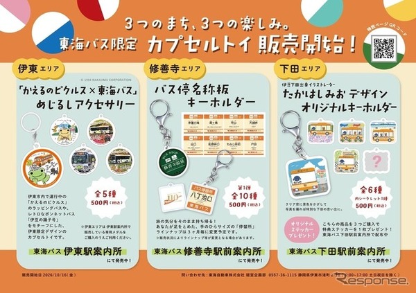 「東海バスオリジナルカプセルトイ」