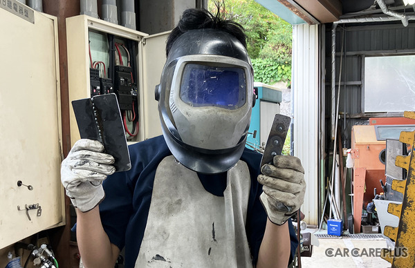 長野・飯田の中学2年生が、フレーム修正から溶接・塗装まで本格体験…「車社会を支える」仕事の尊さを知る