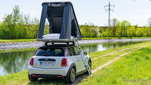 純正ルーフテントを装着したMINI『ハッチバック』のEV