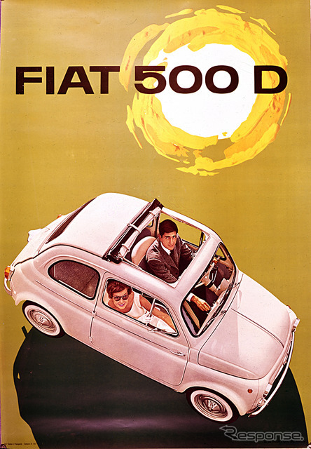 フィアット 500D （1960年。展示予定は1963年）