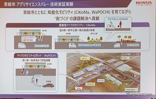 実証実験は常総市内にオープンする「アグリサイエンスバレー」や「水海道あすなろの里」で実施される