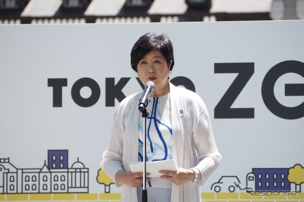 小池都知事（E-Tokyoキックオフ）