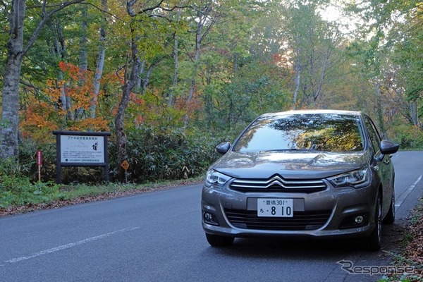 福島側は新潟側に比べて道路の幅員が全般的に広い。尾瀬観光のヨロクだ。