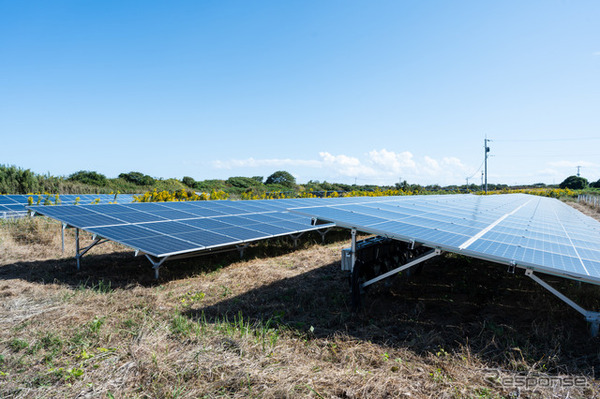 パワーXがパートナー企業を通じて新設した太陽光発電所（茨城県）