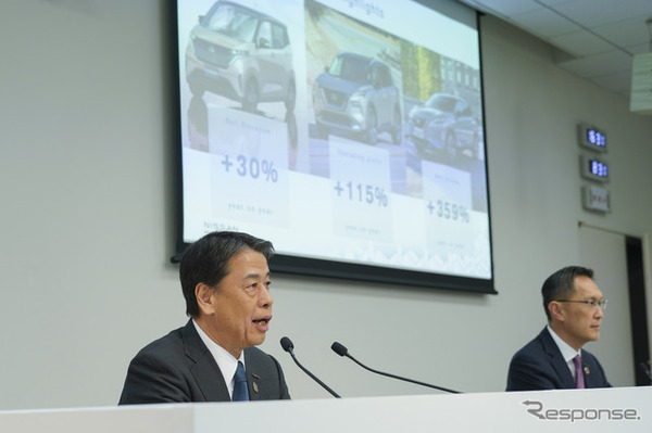 日産自動車の決算発表