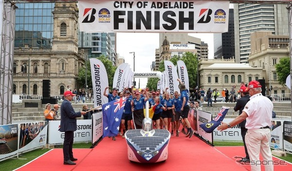 エンライトン技術搭載タイヤ装着チームが世界最高峰のソーラーカーレース 「2023 Bridgestone World Solar Challenge」で優勝