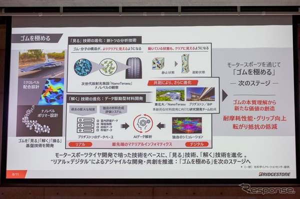 東北大と共創によってさらに進化するタイヤ。