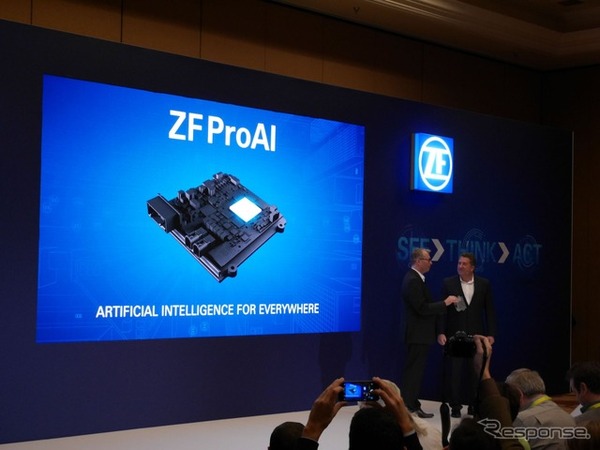 ZFが発表した「Pro AI」。2018年に発売なので、提携は既にかなり進んだ段階ということ。