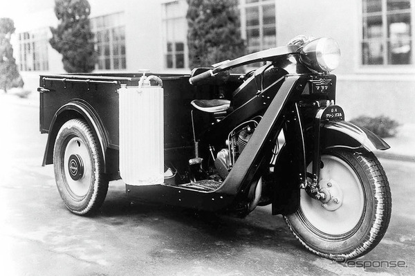 GA型三輪トラック　トーヨー式アセチレン発生装置付き（1941年）