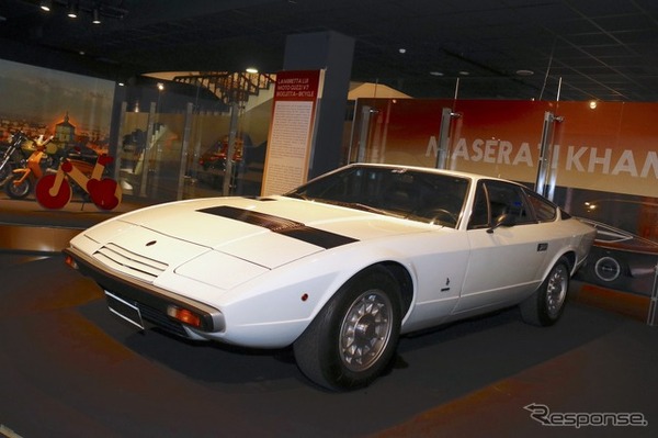 1972年マセラティ・カムシン。2019年、トリノ自動車博物館企画展で