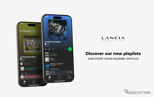 ランチアが「Spotify」と提携し『イプシロン』新型の顧客に向けてサウンド配信