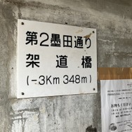 桁下2.0m、東武線・東向島～鐘ケ淵の第2墨田通り架道橋