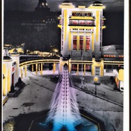 1925年7月4日の夜、パリのエッフェル塔に「シトロエン」の文字が光で投影