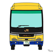 乗務員訓練車の日野セレガ