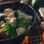 地元の新鮮な食材をふんだんに使用したBBQディナー