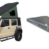 ジムニーノマドでの車中泊を提案する新型ポップアップルーフ
