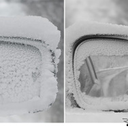 降雪時の走行中も視界を確保