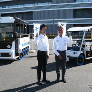 ブリヂストンの太田正樹氏（左）と岩淵芳典氏（右）