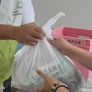 「グッドごはん」での食品配付の様子