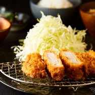 三田ポークのロースカツ定食