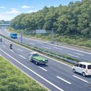 運転中の地震、どう行動する？