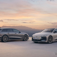 アウディ A6アバントe-tron（左）とA6スポーツバックe-tron（右）