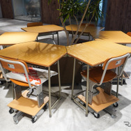 船場の共創家具がならぶヤマハ発動機の共創スペース「リジェラボ」