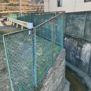 写真の左奥がガード