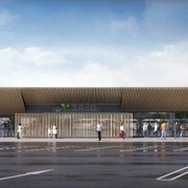 隈研吾建築都市設計事務所が商業施設の内外装のデザインを監修