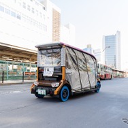 杉並区グリーンスローモビリティ×次世代タイヤ AirFree 実証実験：荻窪駅西口出発