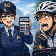 しまった！ 自転車の青切符（イメージ）