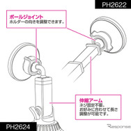 角度・位置を自由に調整できる設計