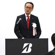 冒頭挨拶をした　 代表執行役　副社長BRIDGESTONE EAST CEO の田村亘之氏